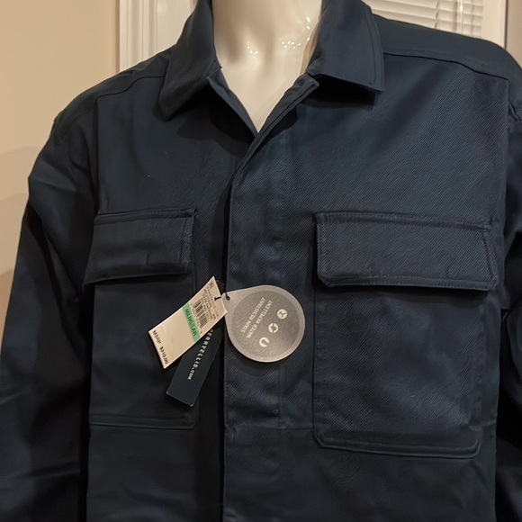 Perry Ellis Water/Stain/Wrinkle Resistant Performance Shirt Jacket - Big & Tall - Picture 4 of 8